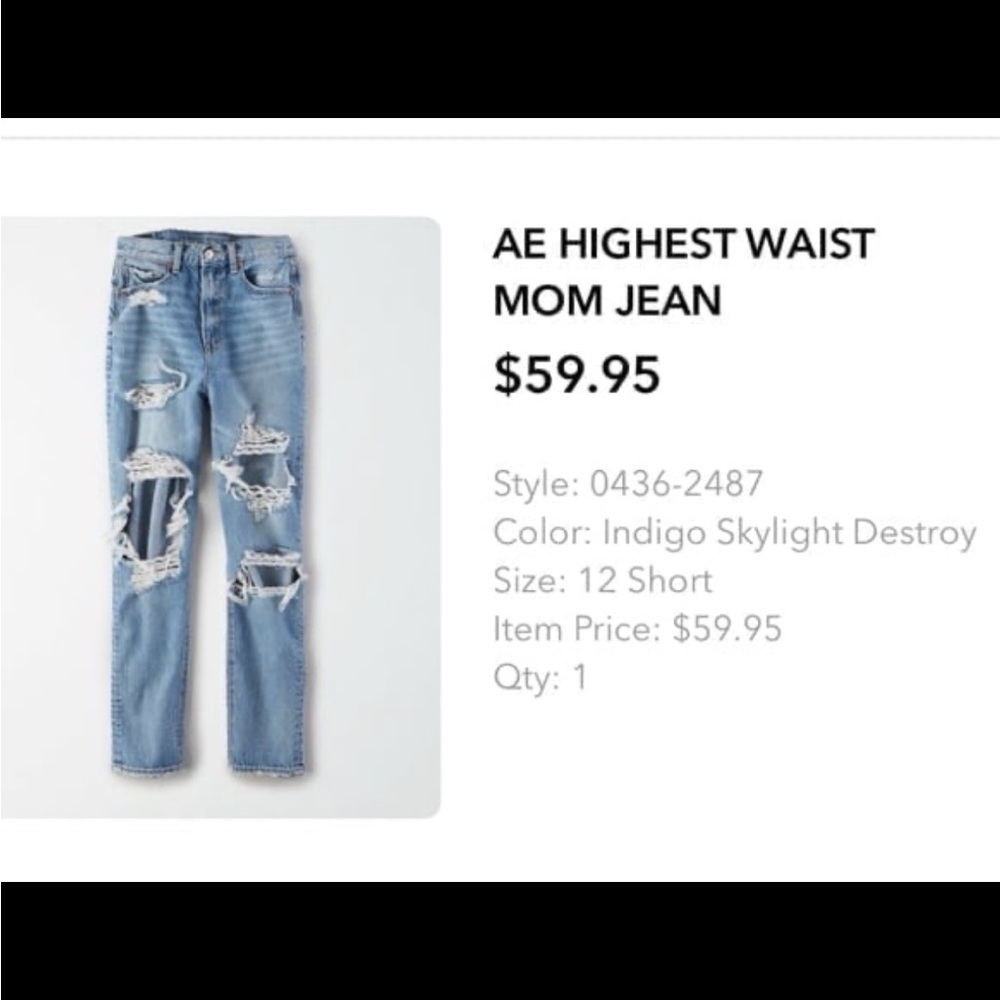 american eagle mom jeans